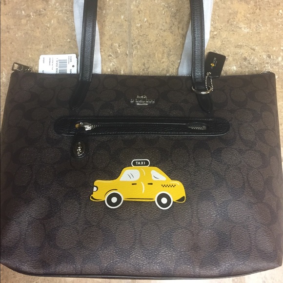 NWT Limited Edition Coach Signature NY Taxi Tote - Picture 3 of 8